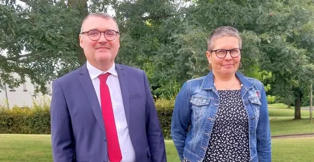photo  alain gauthier nouveau principal, et sandrine barbet, secrétaire générale (adjointe gestionnaire).  &copy;  ouest-france 