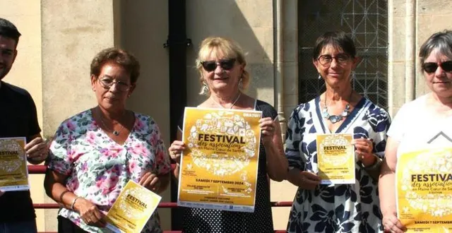 photo  une partie de l’équipe qui œuvre pour que cette 3e édition du festival des associations soit une parfaite réussite.  &copy;  le maine libre 