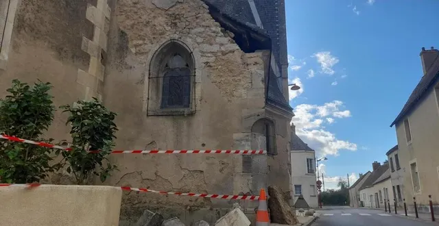 photo  l’église saint-maurice est en péril.  &copy;  archives le maine libre 