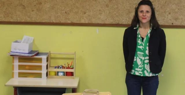photo  la directrice de l’école jean-baptiste galan, adeline savin.  &copy;  ouest-france. 