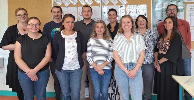 photo  l’équipe est au complet, il ne manque que les élèves.  &copy;  ouest-france 