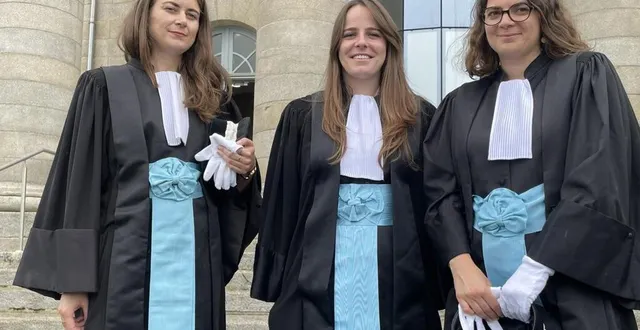 photo  caroline labbé, juge d’instruction, anthéa giorgi, juge d’application des peines, et amélia davy-davoust, juges des enfants, prennent leurs fonctions à alençon en septembre 2024.  &copy;  ouest-france 