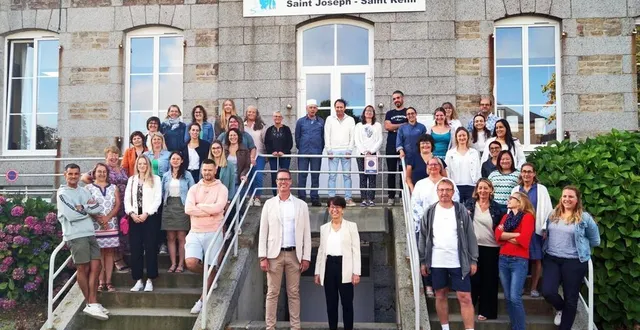 photo  la prérentrée c’était jeudi pour toute l’équipe éducative et de service du groupe scolaire saint-joseph - saint-rémi.  &copy;  ouest-france. 