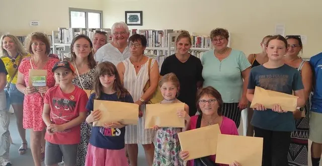 photo  quatorze des vingt-quatre gagnants étaient présents lors de la remise des prix.  &copy;  ouest-france 