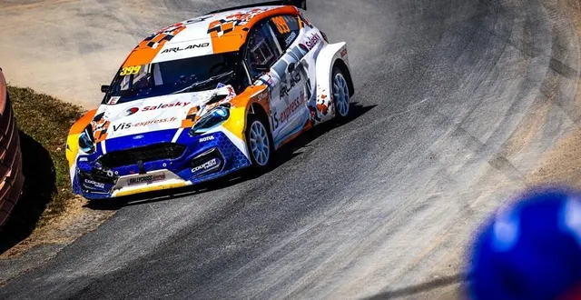 photo  à lohéac, lors de la sixième manche du championnat de france de rallycross, le sabolien paul cocaign n’a pu se hisser sur le podium.  &copy;  rallycross france 
