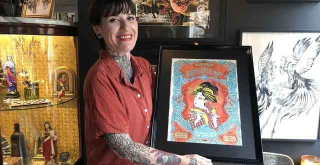 photo  séverine gahéry est cogérante du salon de tatouage la fourmilière et présidente de l’association dentelle ink, qui organise la convention.  &copy;  ouest france 