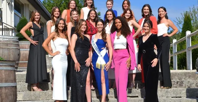 photo  chênehutte, mercredi 4 septembre. les seize candidates de la région visent le titre de miss pays de la loire, pour succéder à clémence ménard (au centre), finaliste de miss france 2024.  &copy;  co 