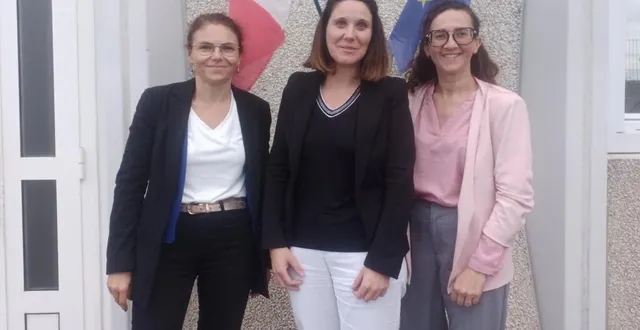 photo  deux arrivées dans la direction étendue du collège belle vue. fanny pelouard et audrey berenguer ont rejoint adeline dupuis (au centre).  &copy;  ouest-france 