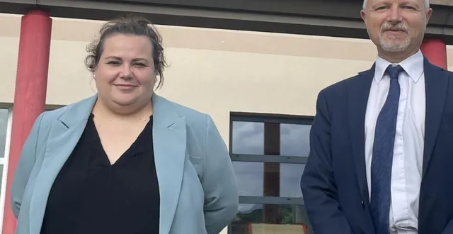 photo  aurore morin et dominique bonami.  &copy;  ouest-france 