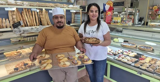 photo  belkacem et samira zaraoui, les nouveaux boulangers de sargé-lès-le-mans.  &copy;  ouest-france 