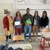 photo de gauche à droite, les enseignants de l’école de monts-sur-orne, à goulet : sabine jouguet, sandy fouchet, cédric gaddini, marie-laure villette et clara hébert.