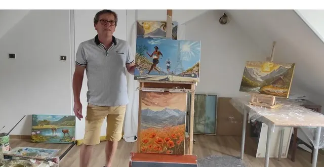 photo  pascal bourgouin dans son atelier.  &copy;  pascal bourgouin 