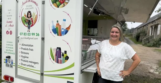 photo  anaïs surville va couvrir vingt et une communes de l’orne et la mayenne à bord de son camion transformé en supérette.  &copy;  ouest-france 
