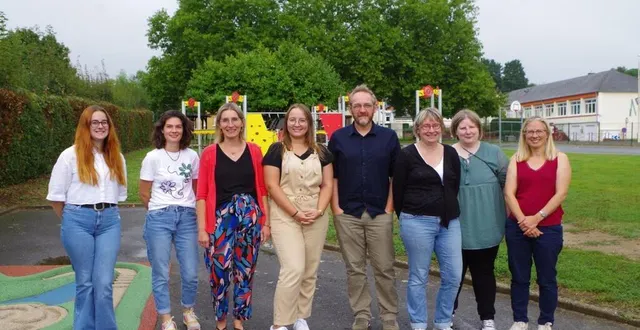 photo  l’équipe enseignante de l’école jacques-prévert  &copy;  le maine libre 
