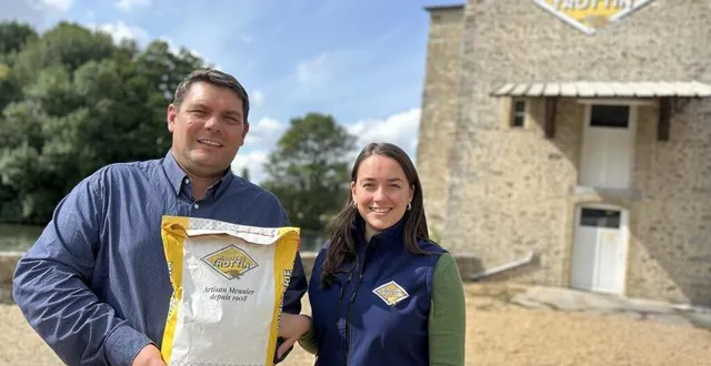 photo  vincent et claire trottin ont repris il y a un an la minoterie trottin. ils sont la cinquième génération à la tête de l’entreprise installée à yvré-l’évêque.  &copy;  ouest-france 