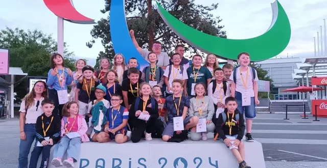 photo  24 élèves de l’école publique ont découvert l’univers des jeux paralympiques.  &copy;  le maine libre 