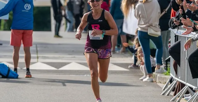 photo  dorine séchet, première féminine sur le semi-marathon.  &copy;  le maine libre 