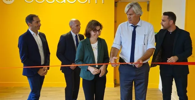 photo  l’école a été inaugurée par fabienne lagarde, vice-présidente du mans métropole et stéphane le foll, président.   &copy;  le maine libre. 