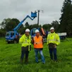 photo  arnaud ruer, interlocuteur privilégié de la commune chez enedis, bruno auvray, maire du grais et baptiste anger, délégué territorial enedis pour l’orne. 