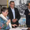 photo  laurence beaury, présidente, jean-luc suhard, maire et bernard houel, mémoire de l’association, lors de la dernière exposition. 