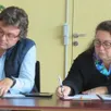 photo florent lehoux et marie-hélène pasquet, conseillers municipaux, lors du conseil municipal.