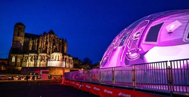 photo  le dôme sonore place des jacobins, en janvier dernier lors de le mans sonore.  &copy;  archives le maine libre – yvon loué 
