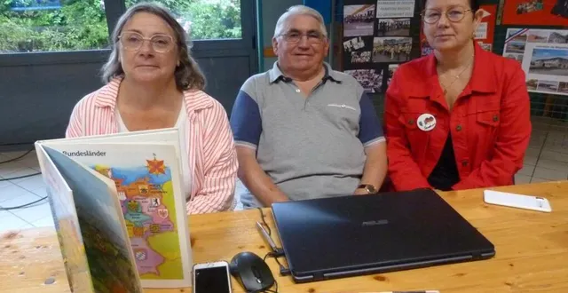 photo  claude colin, au centre est le président du comité de jumelage qui fêtera en 2025 ses quarante ans.  &copy;  ouest-france 