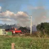 photo l’incendie a détruit cette exploitation agricole.