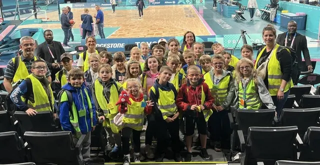 photo  29 élèves ont vécu au rythme des jeux paralympiques.  &copy;  sainte-jeanne-d’arc 