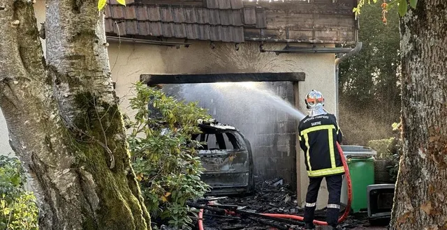 photo  le feu est parti du garage. un incendie s’est produit ce vendredi 13 septembre 2024 dans une maison à aigné, au nord du mans dans la sarthe.  &copy;  ouest-france 