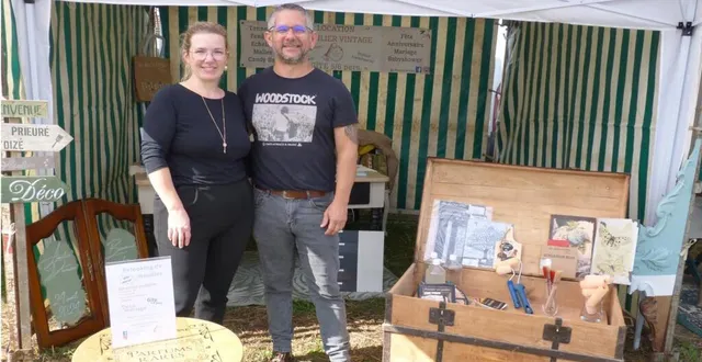 photo  l’association « au prieuré d’oizé » était présente au récent comice de saint-jean-de-la-motte.  &copy;  le maine libre 