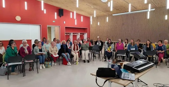 photo  environ 30 choristes forment la nouvelle association noyen en chœur. et ils peuvent accueillir d’autres adeptes du chant. les répétitions ont lieu le mardi de 20 heures à 21 h 30.   &copy;  le maine libre 