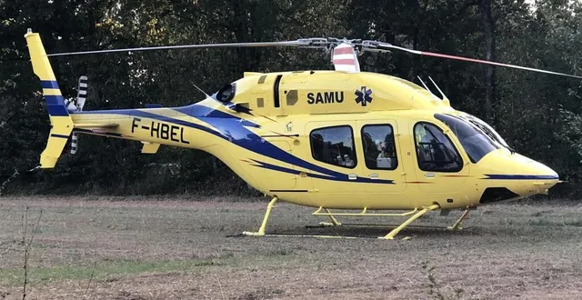 photo  le pilote de la moto est décédé sur le coup. grièvement blessée, la passagère a été transportée par l’hélicoptère au chu d’angers.  &copy;  archives 