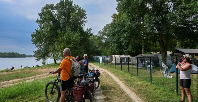 photo  saint-martin-de-la-place, août 2024. l’anjou veut surfer sur ses atouts, la loire et la nature, pour attirer les adeptes du « slow tourisme ».  &copy;  co - laurent combet 