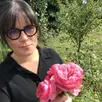 photo  la fleuriste anne verlac dans son jardin à mareil-sur-loir, le lundi 16 septembre 2024. 