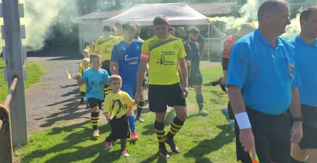 photo  la saint-pierre n’a pas réussi l’exploit et s’est inclinée 4 à 1 face à auvers poilé brulon fc, pensionnaire de régional 2.  &copy;  co 