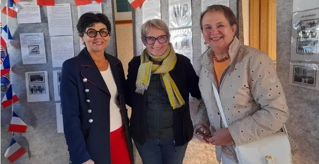 photo  de g. à dr : chantal proux, nicole perdreau et françoise maillard de l’association histoire et patrimoine de maigné.  &copy;  le maine libre 