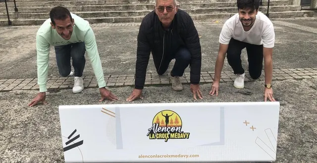 photo  vincent epiphane, gérard pottier et clément doguet, qui organisent la course, sont dans les startings-blocks pour la prochaine édition.  &copy;  ouest-france 