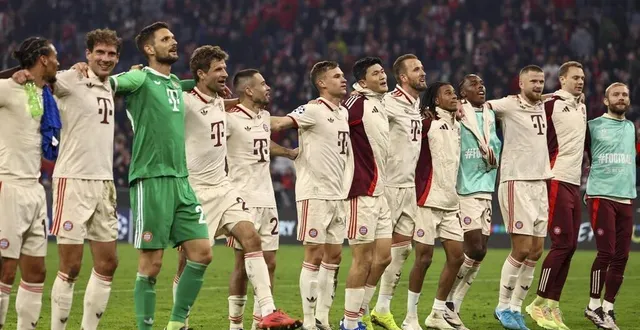 photo  larges vainqueurs des croates, les joueurs du bayern munich peuvent savourer ce succès historique.  &copy;  photo : anna szilagyi / epa/maxppp 