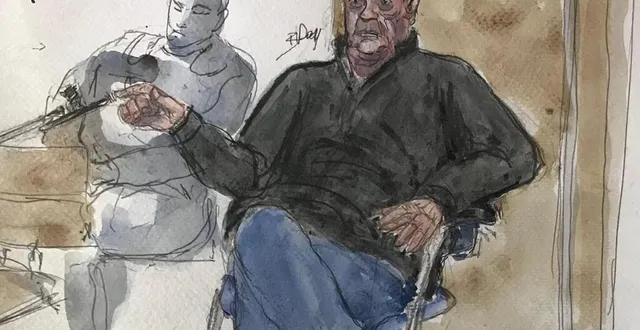 photo  dominique pelicot lors de son audience, ce lundi.  &copy;  afp benoit peyrucq 