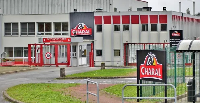 photo  l’entrée principale de l’usine charal, à sablé-sur-sarthe, en 2023.  &copy;  ouest-france 