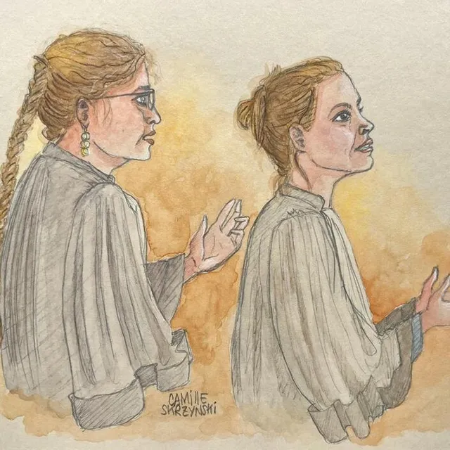 photo me hélène thieulart et me anne-sophie rodrigues da silva, avocates des otages.  ©  camille skrzynski