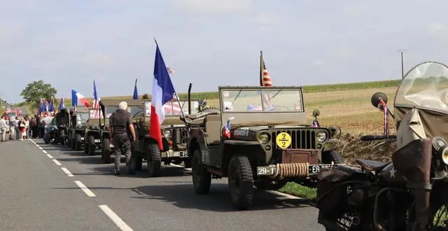 photo  une trentaine de véhicules militaires est attendue au rétromobile day de juigné-sur-sarthe, samedi 21 et dimanche 22 septembre 2024.  &copy;  archives ouest-france 