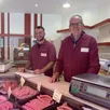 photo philippe destouches part à la retraite et confie sa boucherie à son jeune salarié, valentin aubout.