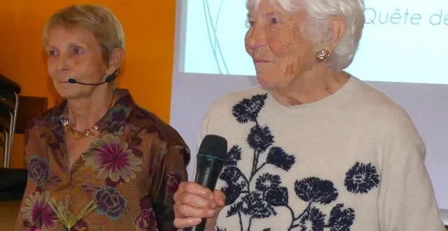 photo  odile de roubin, tenniswoman et professeur de lettres (à gauche), et solange d’harcourt, présidente d’honneur de l’urvb.  &copy;  le maine libre 