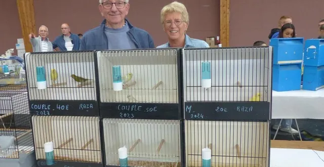 photo  roger et andrée, un amour immodéré pour leurs canaris.  &copy;  le maine libre 