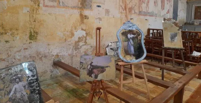 photo  « la chapelle de flacé a magnifié les œuvres de patrick duroch », selon sonia trémoureux.  &copy;  le maine libre 