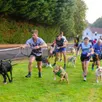 photo  samedi, à 9 h, dix-neuf couples chien-coureur se sont élancés sur les sentiers environnants pour une course de 5 km. 