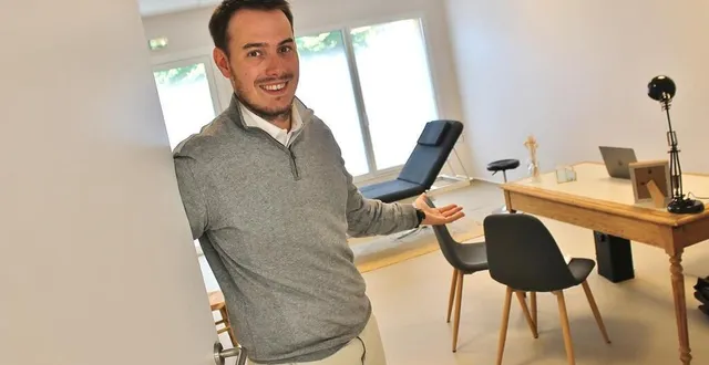 photo  le sabolien quentin mazerat, ostéopathe, est installé dans la maison de santé chantenay-villedieu depuis le 10 septembre 2024.  &copy;  ouest-france 