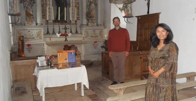 photo  m. et mme brisoult ont accueilli chaleureusement le public.  &copy;  le maine libre 